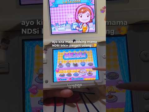 lofi asmr cooking mama ndsi making shrimp wonton 🍤🎮 #asmr #cookingmama #shrimp #wonton