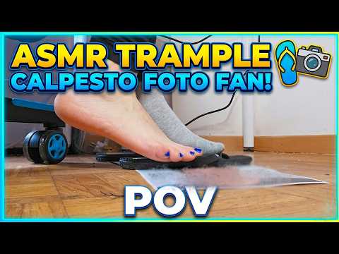 ASMR Trample: Stepping On A Fan's Photo With Flip Flops 🩴