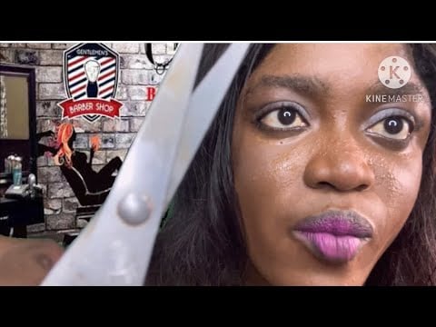 Asmr ✨HAIR CUT ROLEPLAY ( upclose asmr ,gum chewing , Barber ). Requested video