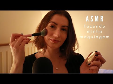 ASMR - FAZENDO MINHA MAQUIAGEM COM VOCÊS - VOZ SUAVE | SOLANGE PRATA