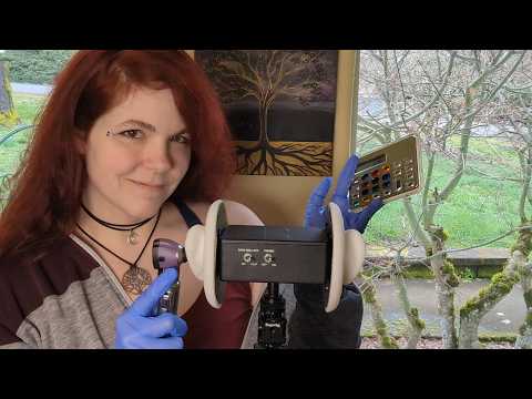 ASMR - Intense Ear Pressure Role Play - Otoscope, Mic Pressing, Note Taking - Gloves - Soft Spoken