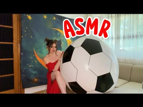 ASMR Giant BEACHBALL - FAILED Deflation + Latex Gloves Sounds 😂