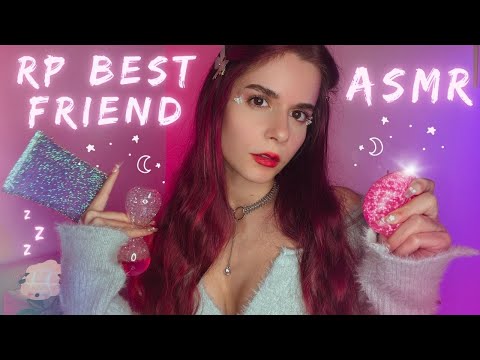 ASMR Roleplay Your Best FRIEND Helps You Fall Asleep With Triggers and Personal Attention