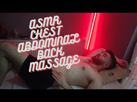 ASMR EXTREME RELAXING CHEST, ABS AND BACK MASSAGE #asmr #massage #pijat #relax