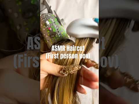 ASMR Haircut #asmr #asmrhaircut #asmrshorts #asmrhair #haircutasmr