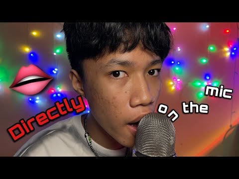 ASMR Mouth Sounds DIRECTLY on The Mic