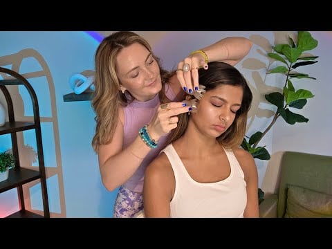 ASMR Relaxing Neck, Shoulder & Arm Tingles | Ice Globes, Rolling Pin & Pressure Point Therapy