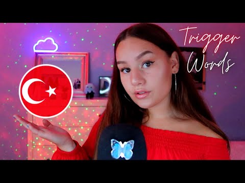 [ASMR] Turkish Trigger Words❤️🇹🇷| Scratching, Hand Sounds.. | ASMR Marlife