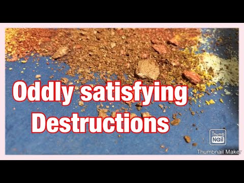 ASMR || Destroying an eyeshadow pallet *super satisfying *