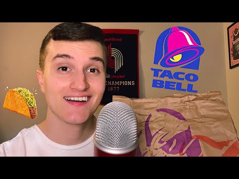 ASMR Taco Bell Mukbang 🔔🌮 (eating sounds + whisper ramble)