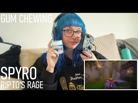 ASMR Gum Chewing & Playing Spyro Ripto’s Rage (LONG First Level) 😅