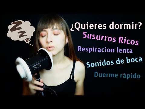 ¿QUIERES DORMIR? MIRA ESTE VÍDEO. ASMR en Español//Sonidos de boca, Cosquillas...