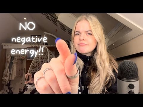 asmr | plucking away your negative energy + spreading positive energy!!