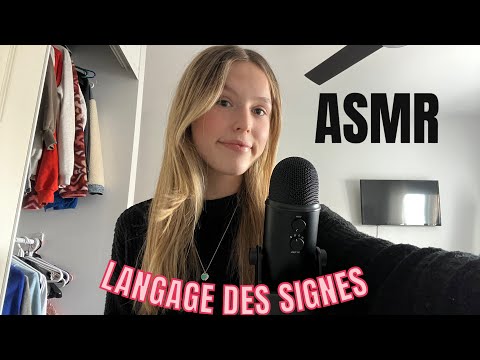 ASMR IN FRENCH - Je t'apprends le langage des signes!!