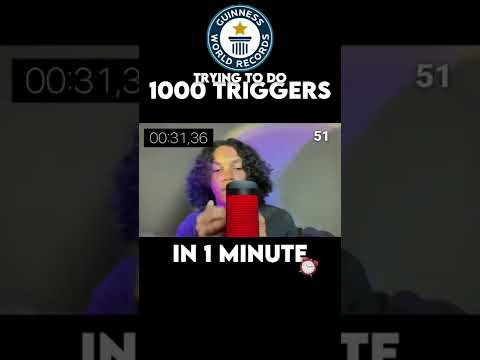 1000 triggers in 1 minute #asmr #shorts