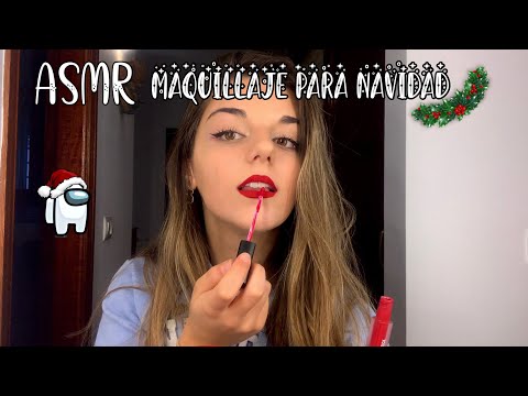 Semana de Adviento ASMR 🎄 - MAQUILLAJE para Navidad 💋 | Paulichi21