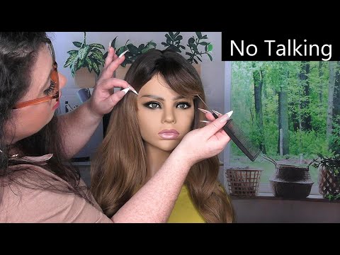 ASMR Perfectionist Hair Fixing (NO TALKING) Finishing Touches | Hairdresser RP