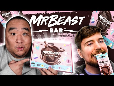 ASMR | Trying Mr. Beast Chocolate Bars "Feastables" 🍫 | Unboxing, Taste Test, Review, Tapping)