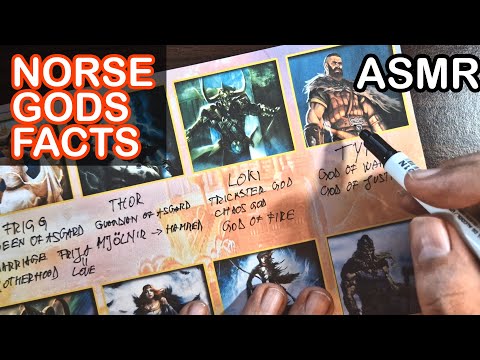 Norse GODS with facts and legends explained in a relaxing manner | ASMR soft spoken triggers