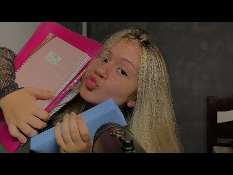 ASMR MEU MATERIAL ESCOLAR 2021 SONS DE PAPELARIA