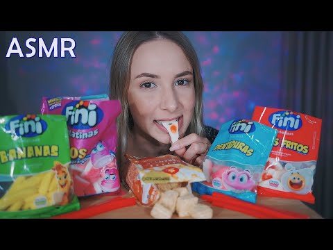 ASMR CANDY HALL 🍬🍭 COMENDO BALAS FINI E OUTROS..