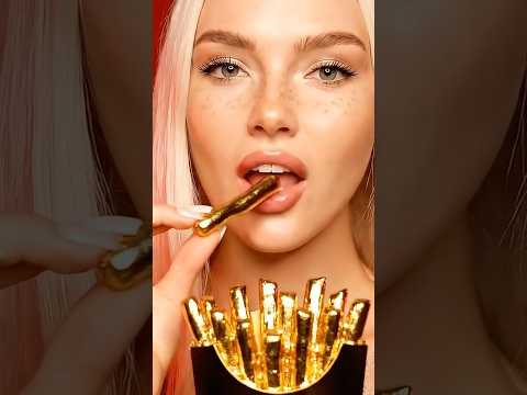 Would You Eat Golden Fries? 🍟✨(ASMR Crunch)