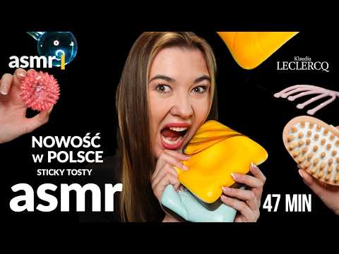 NOWOŚĆ W POLSCE STICKY TOSTY ASMR po polsku na sen 47 min+