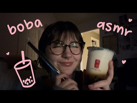 asmr | boba sounds (soft speaking) 🧋