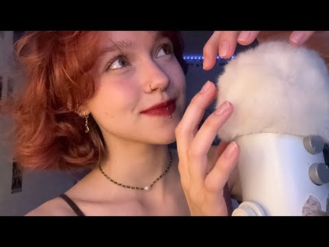 asmr ~ 8 minutes of relax 🥱 head massage, mouth sounds 