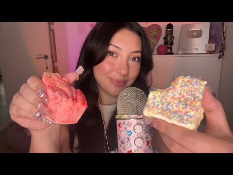 ASMR gourmet marshmallow taste test *eating sounds*