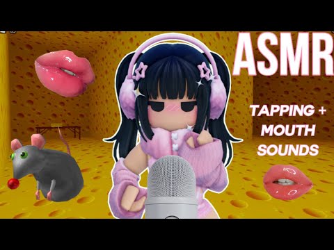 Roblox ASMR ~ cheese escape! tingly mouth sounds & tapping for sleep 🧀💤 (tongue clicking)