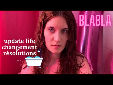 ASMR FR 💦  Blabla dans mon bain ( grandes nouvelles - update life et tag objectif 2021)