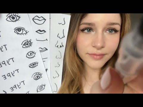 ASMR drawing you a new face ✏️ layered sounds