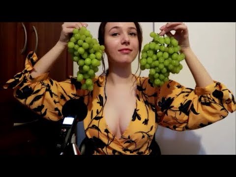 ASMR Grape Eating And Whisper Ramble