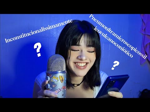 ASMR ~ Sussurrando PALAVRAS DIFÍCEIS 💬