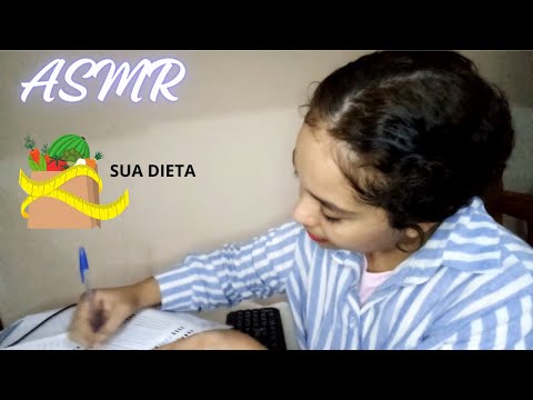 ASMR CONSULTA COM NUTRICIONISTA - PLANEJANDO SUA DIETA