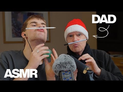 My DAD Tries ASMR | Super TINGLY