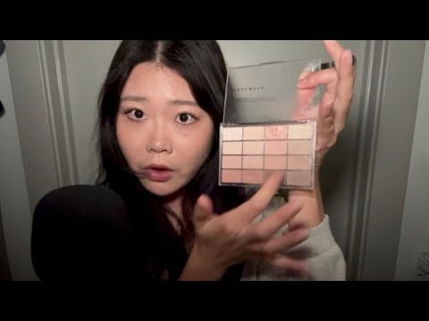 ASMR ROLEPLAY | *no talking* smacking gum 🫧 while doing your makeup💄