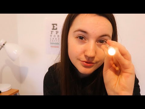 ASMR | Detailed Eye Exam (Soft Spoken) • Light Triggers  •  Personal Attention • Medical Examination