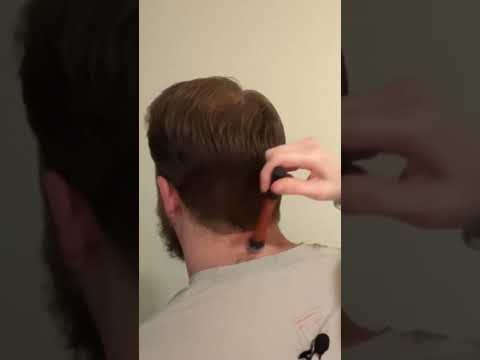 ASMR Makeup Brush Nape of Neck Real Person Massage #asmrforsleep #oddlysatisfying #tingles