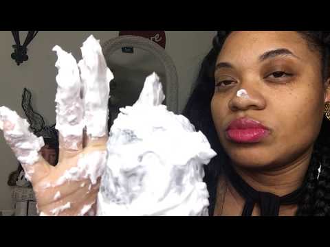 ASMR💋 SHAVING CREAM ON MICROPHONE