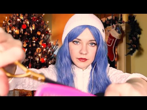 АСМР Снегурочка ухаживает за Дедом Морозом перед Новым Годом | ASMR Snow Maiden