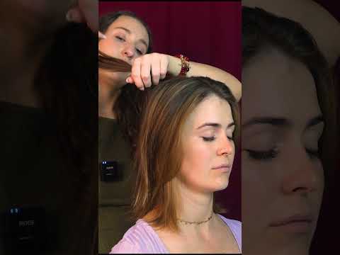 asmr hairplay on a real person