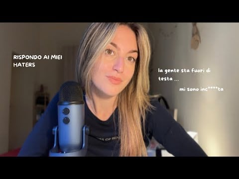 RISPONDO AI COMMENTI DEI MIEI HATERS 🤬 (asmr ita)
