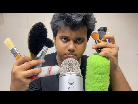 ASMR with ALL MY BRUSHES