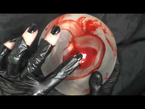 LATEX BALLOON➕ GLOVES➕ BLACK NAILS  [[ASMR]]