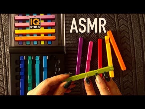  😴 ASMR - Challenging IQ Stixx Puzzle to help you fall asleep (2) - Clicky Whispering