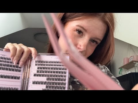 ASMR l Tingly lash appointment (personal attention + gloves)