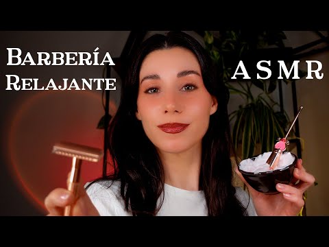 ASMR BARBERÍA RELAJANTE 💤 Te Afeito la Barba 🪒 Te Peino, Spa & Masajes 🧼 Roleplay en Español