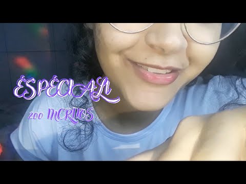 ASMR ESPECIAL 200 INSCRITOS/SONS DE BOCA EM CAMADA/TAPPING /PINCEL